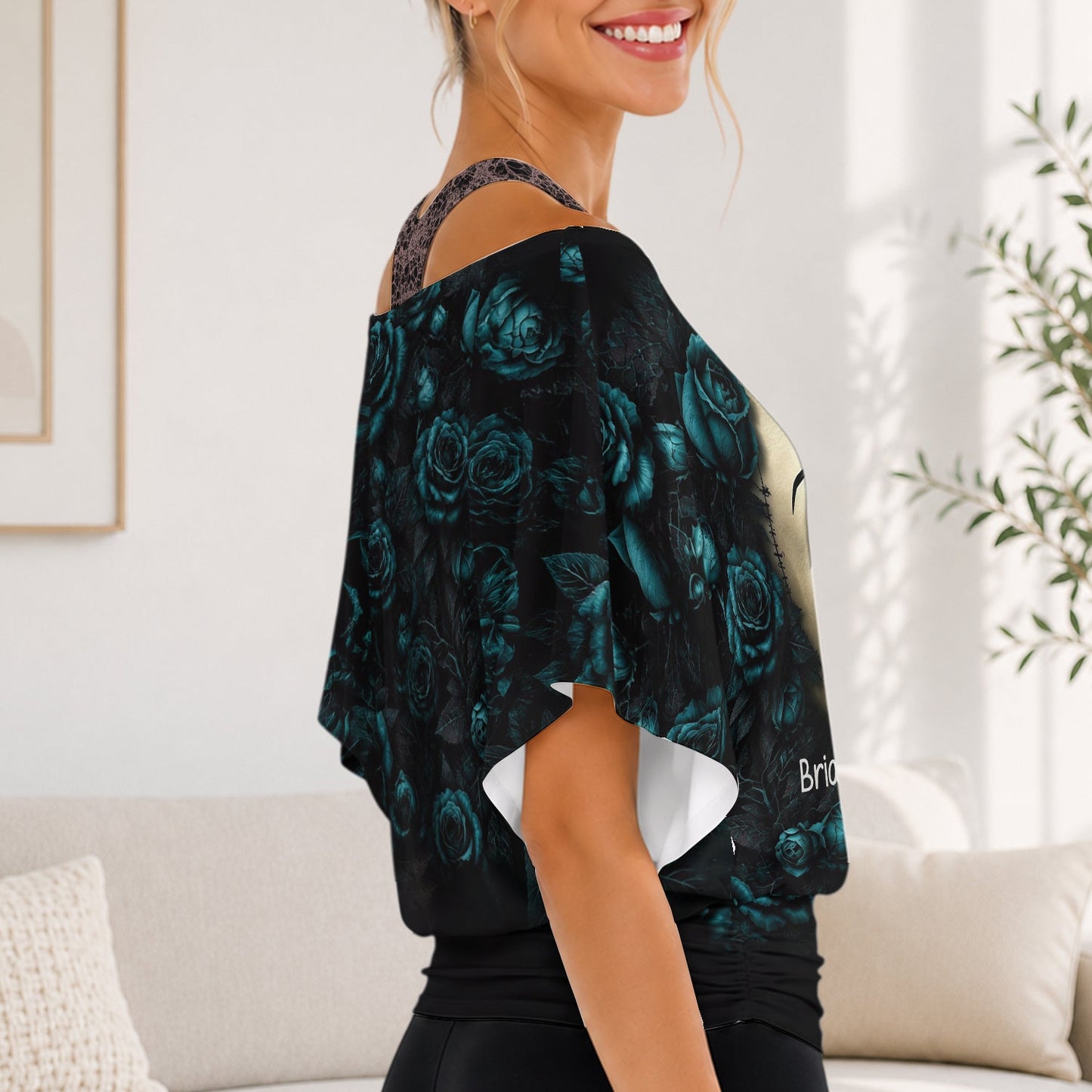 You’re Stuck With Me Forever - Personalized Nightmare Off-Shoulder Top Set