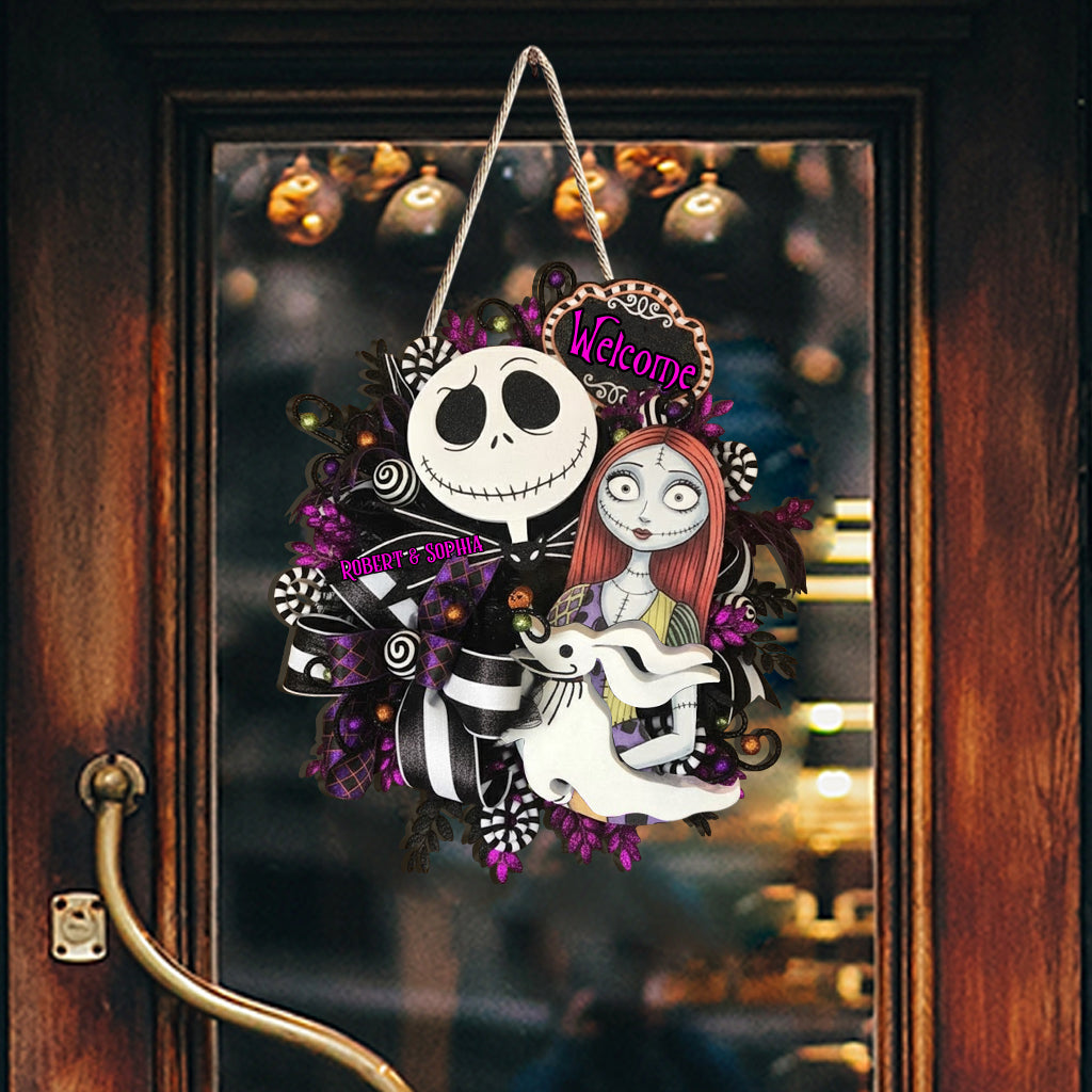 Welcome To Our Home - Personalized Nightmare Custom Shaped Wood Sign