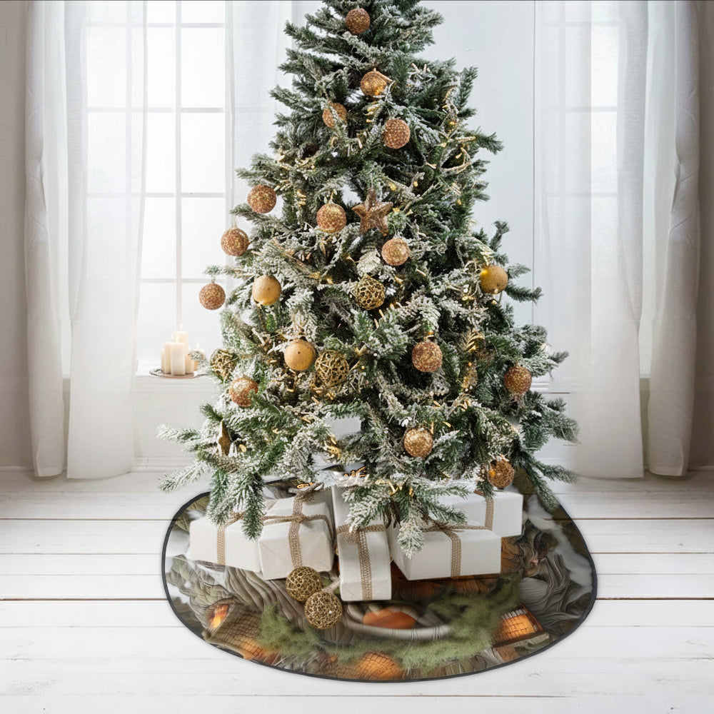 Believe In Magic - Personalized Mouse Shaped Tree Skirt