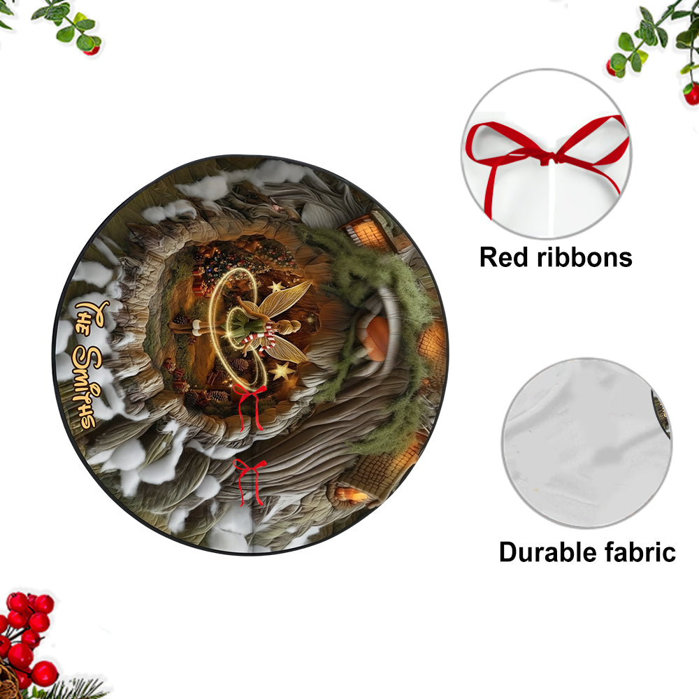 Believe In Magic - Personalized Mouse Shaped Tree Skirt