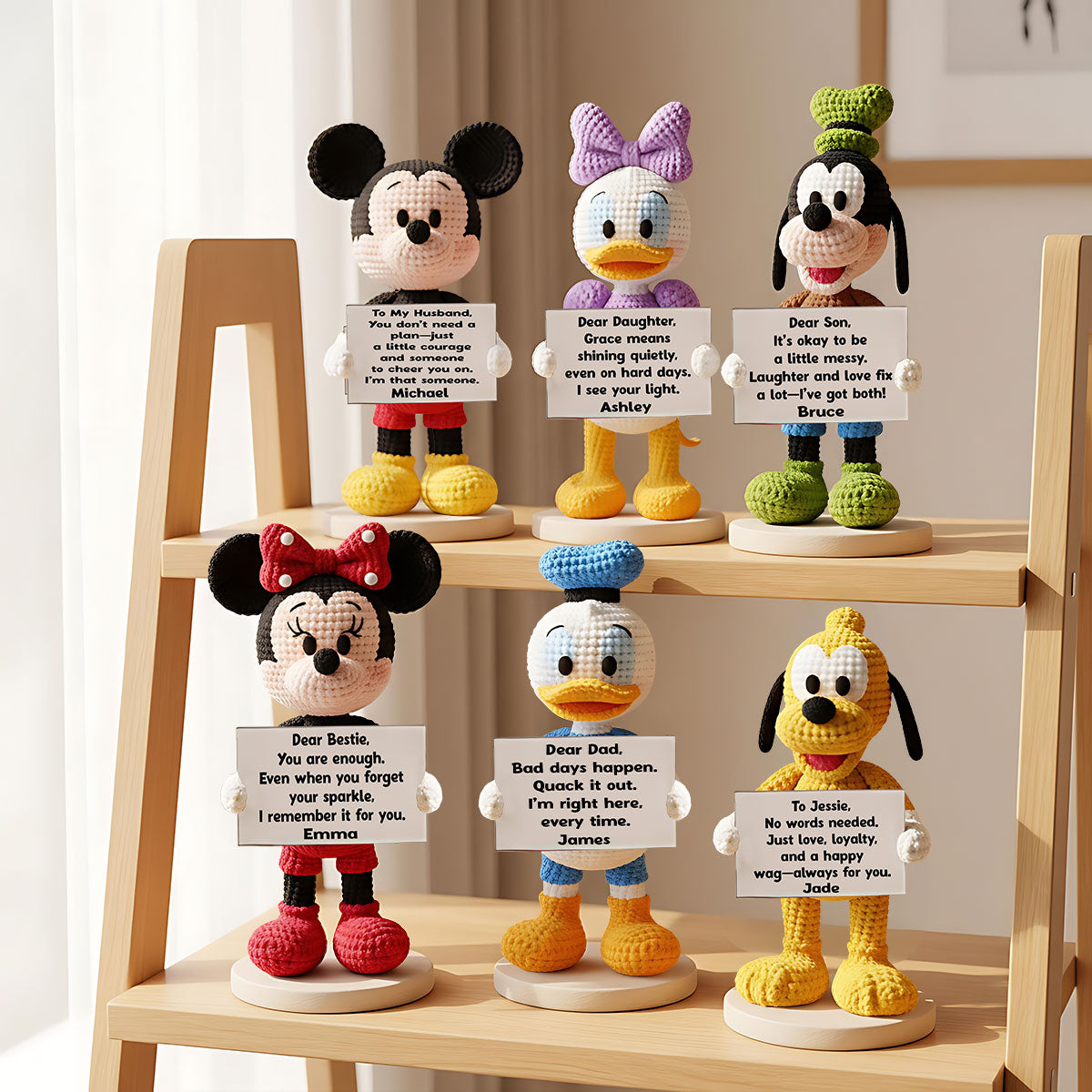 Magical Emotion Support - Personalized Crochet Mouse Hand Knitted Figurine