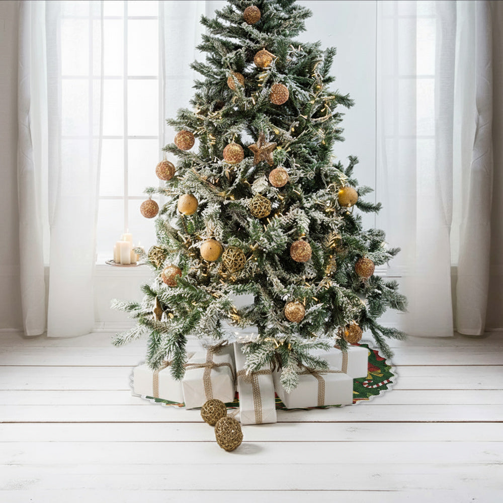 Merry Christmas - Personalized Nightmare Shaped Tree Skirt