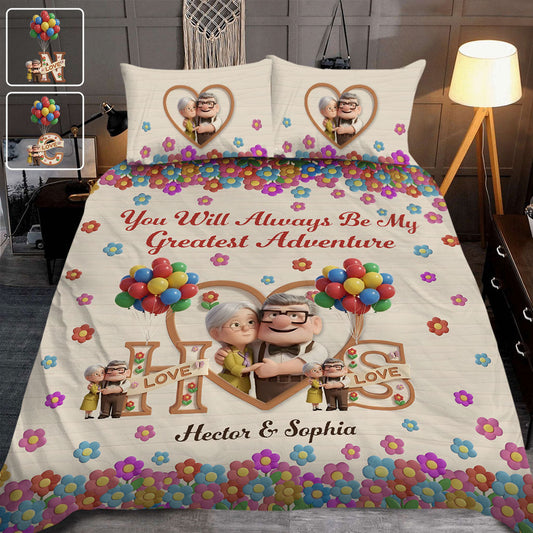 You Are My Greatest Adventure - Personalized Mouse Quilt Set