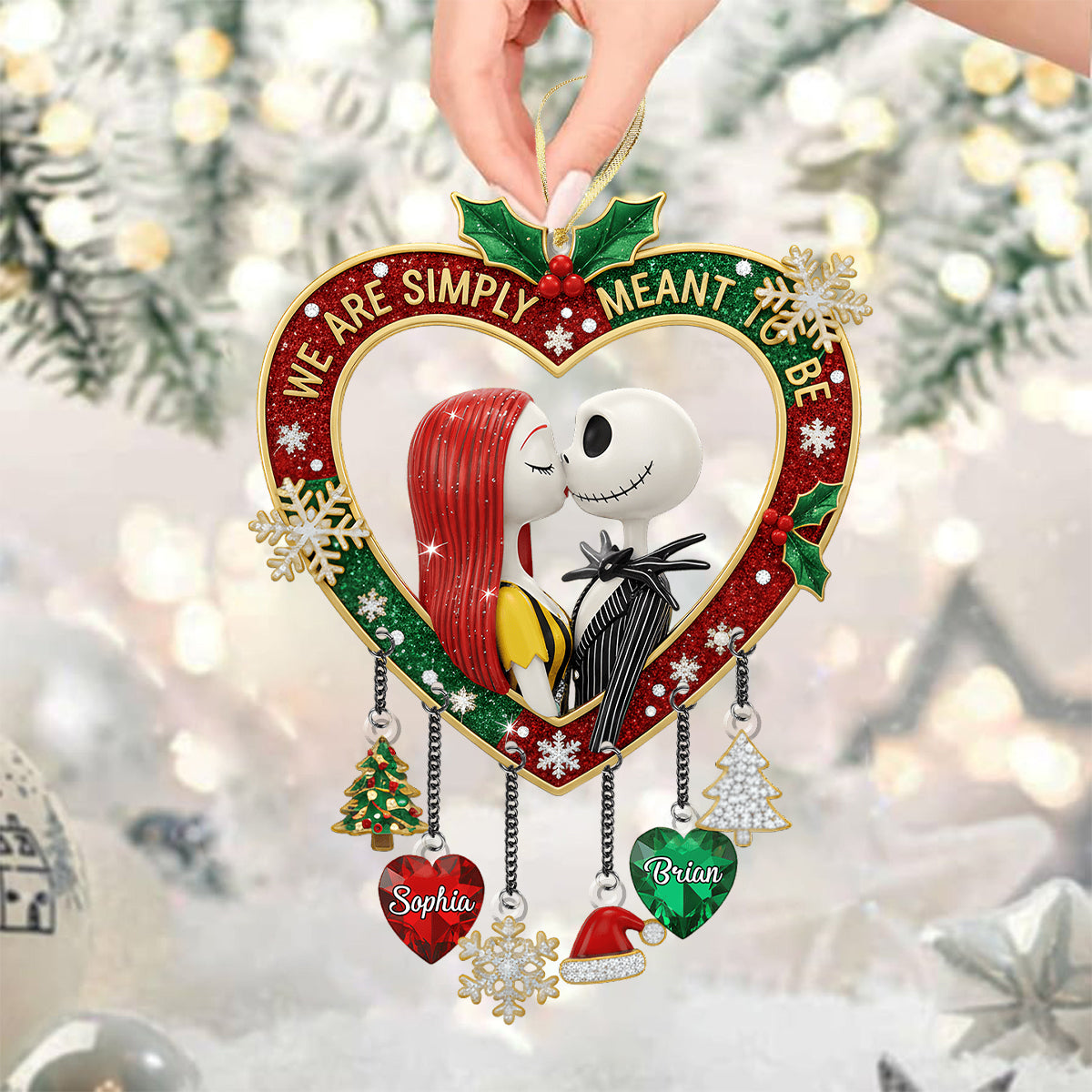 Simply Meant To Be - Personalized Nightmare Ornament With Charm