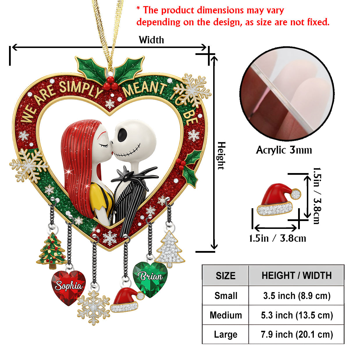 Simply Meant To Be - Personalized Nightmare Ornament With Charm