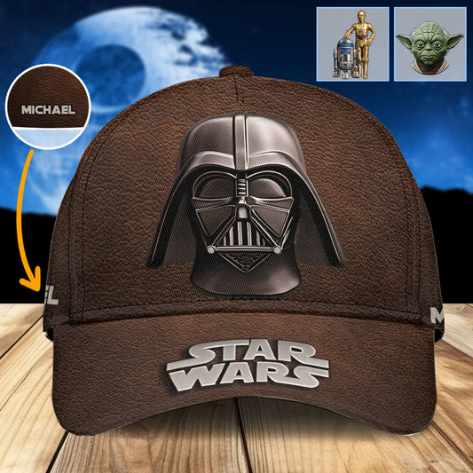 The Black Armored Commander Custom Name - Personalized The Force Classic Cap