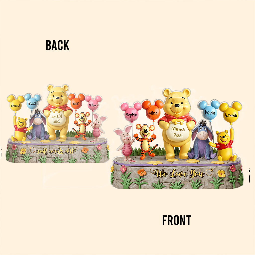 Mama Bear - Personalized Mouse Custom Shaped Acrylic Plaque