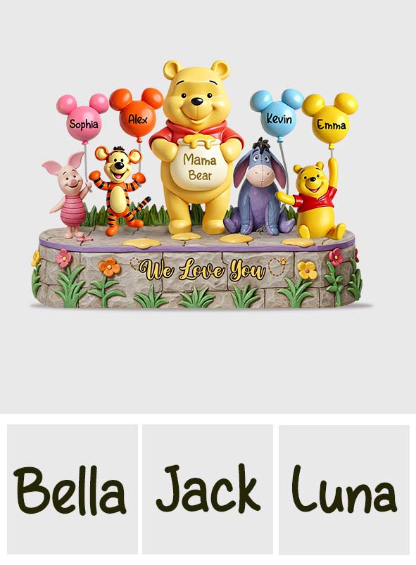 Mama Bear - Personalized Mouse Custom Shaped Acrylic Plaque