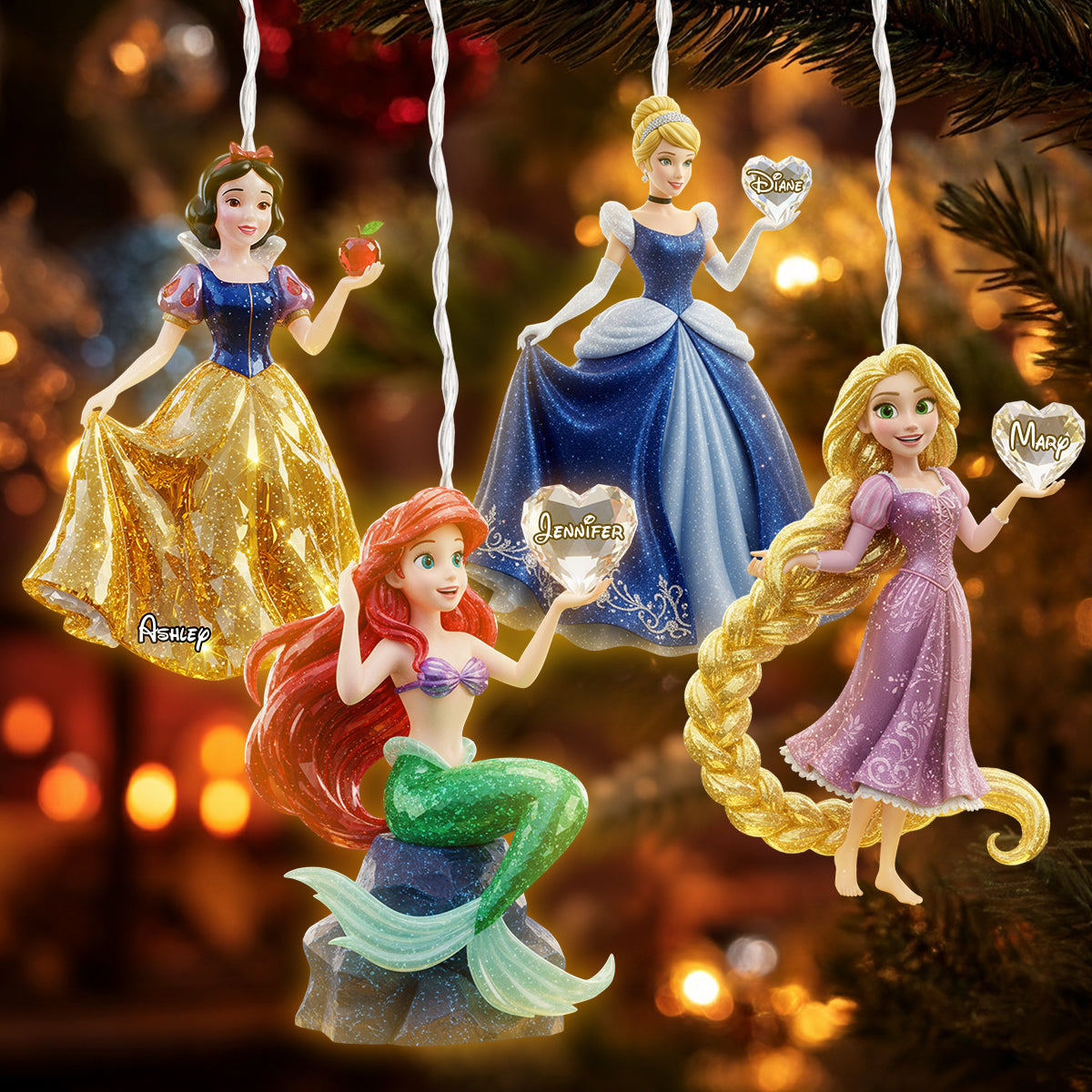 Magical Princess - Personalized Mouse LED Light Ornament