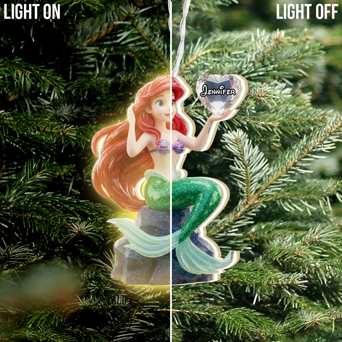 Magical Princess - Personalized Mouse LED Light Ornament