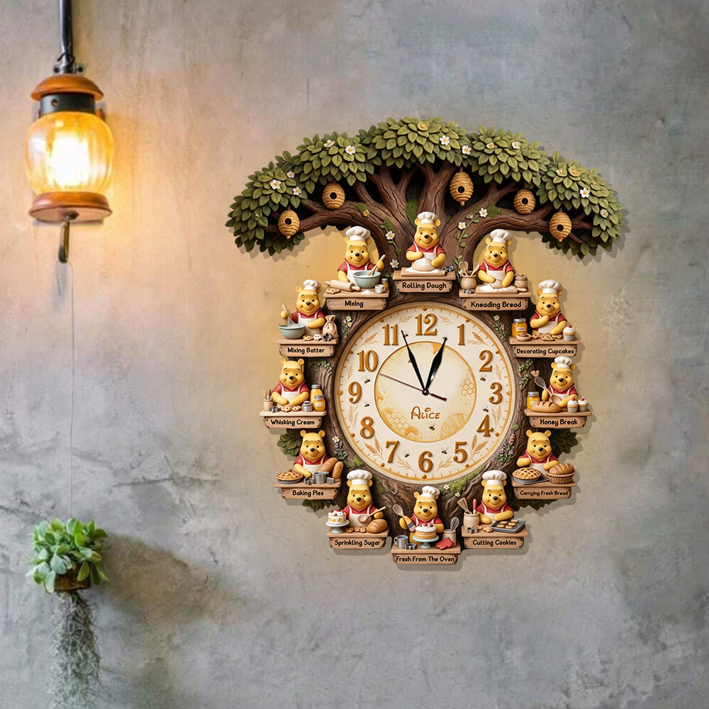 It's Baking Time - Personalized Baking LED Light Wall Clock