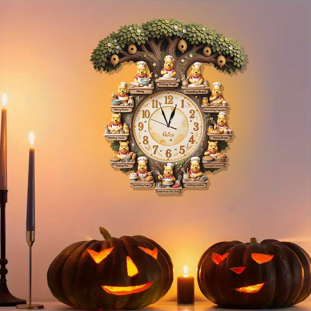 It's Baking Time - Personalized Baking LED Light Wall Clock
