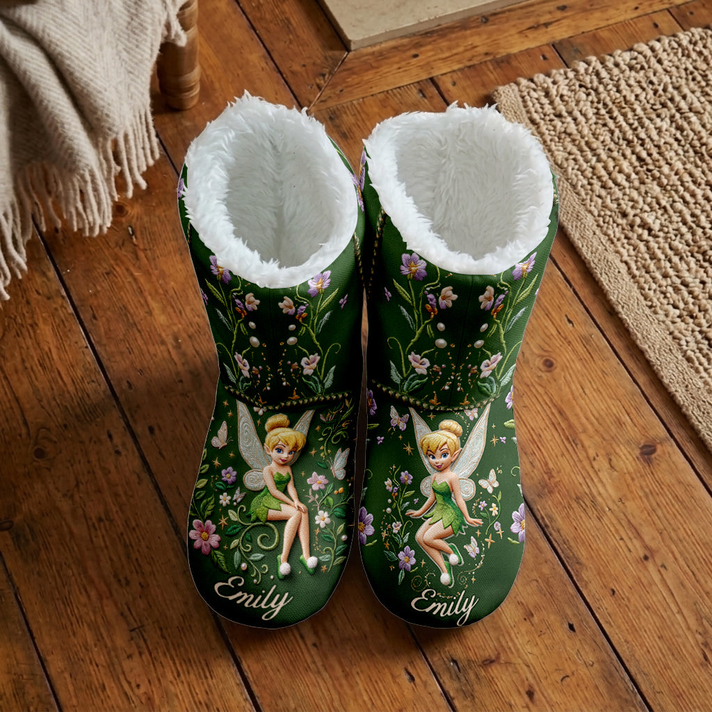 Magical Fairy - Personalized Flying Fairy Faux Fur Boot Slippers