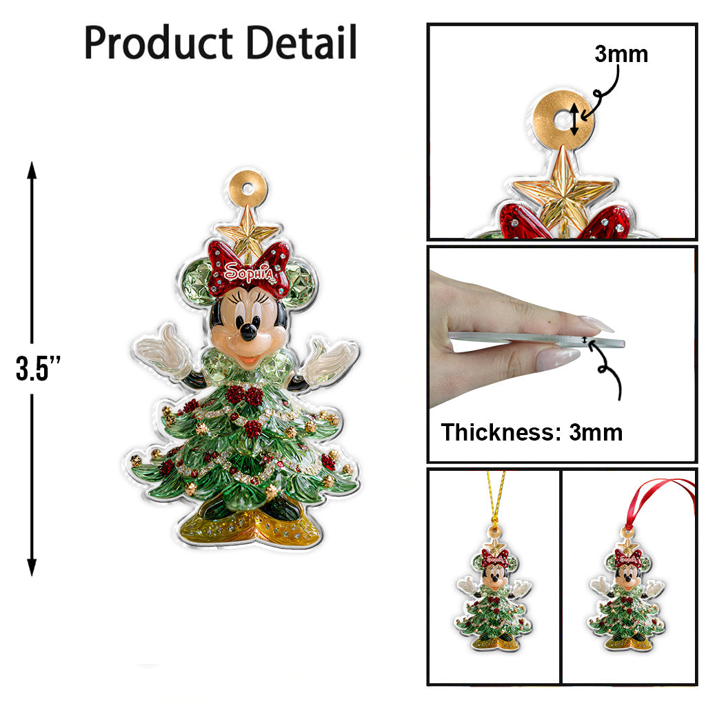 Magical Christmas - Personalized Mouse Ornament