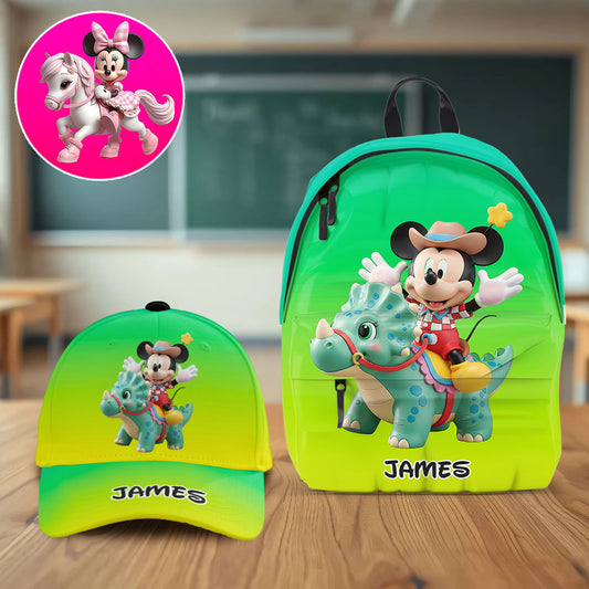 Magical Mouse Friends - Personalized Kid Classic Cap & Backpack