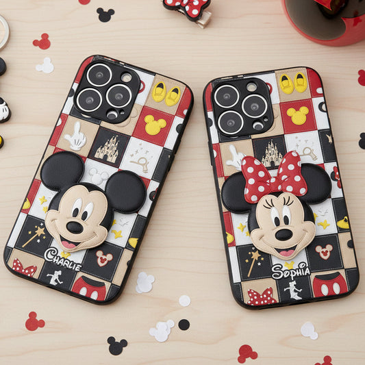 Magical Friends - Personalized Mouse Leather Phone Case