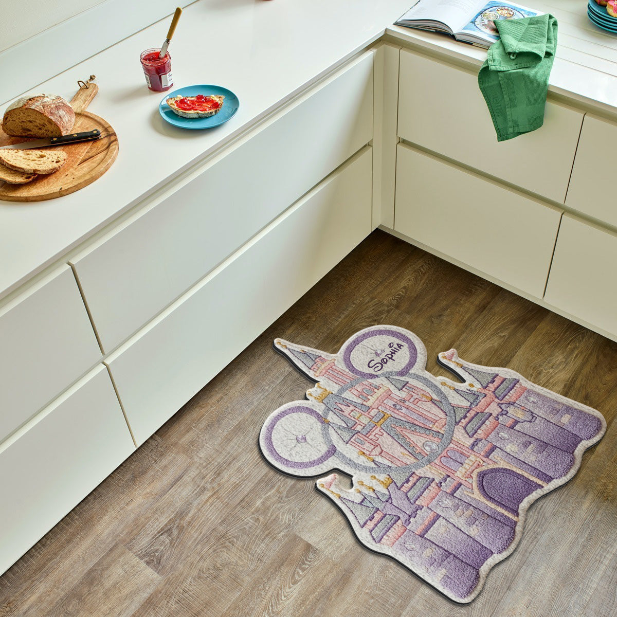 Magical Castle - Personalized Mouse Non-Slip Tufted Rug