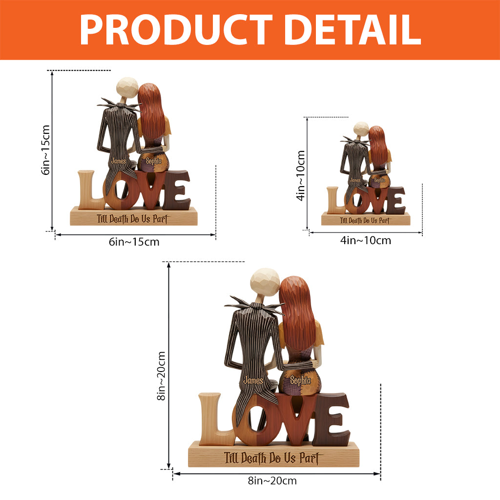 Perfect Gift For Couple - Personalized Nightmare Custom Shaped Acrylic Plaque