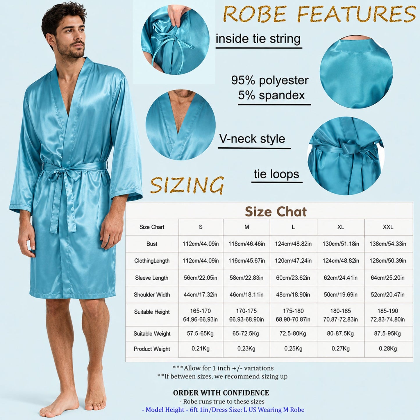 Cute Alien - Personalized Ohana Satin Robe