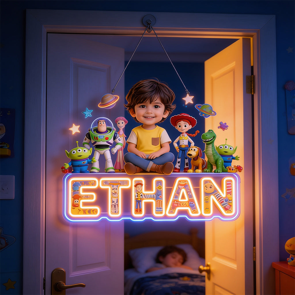 The Story Of Toys - Personalized Movie For Kids LED Light Acrylic Sign