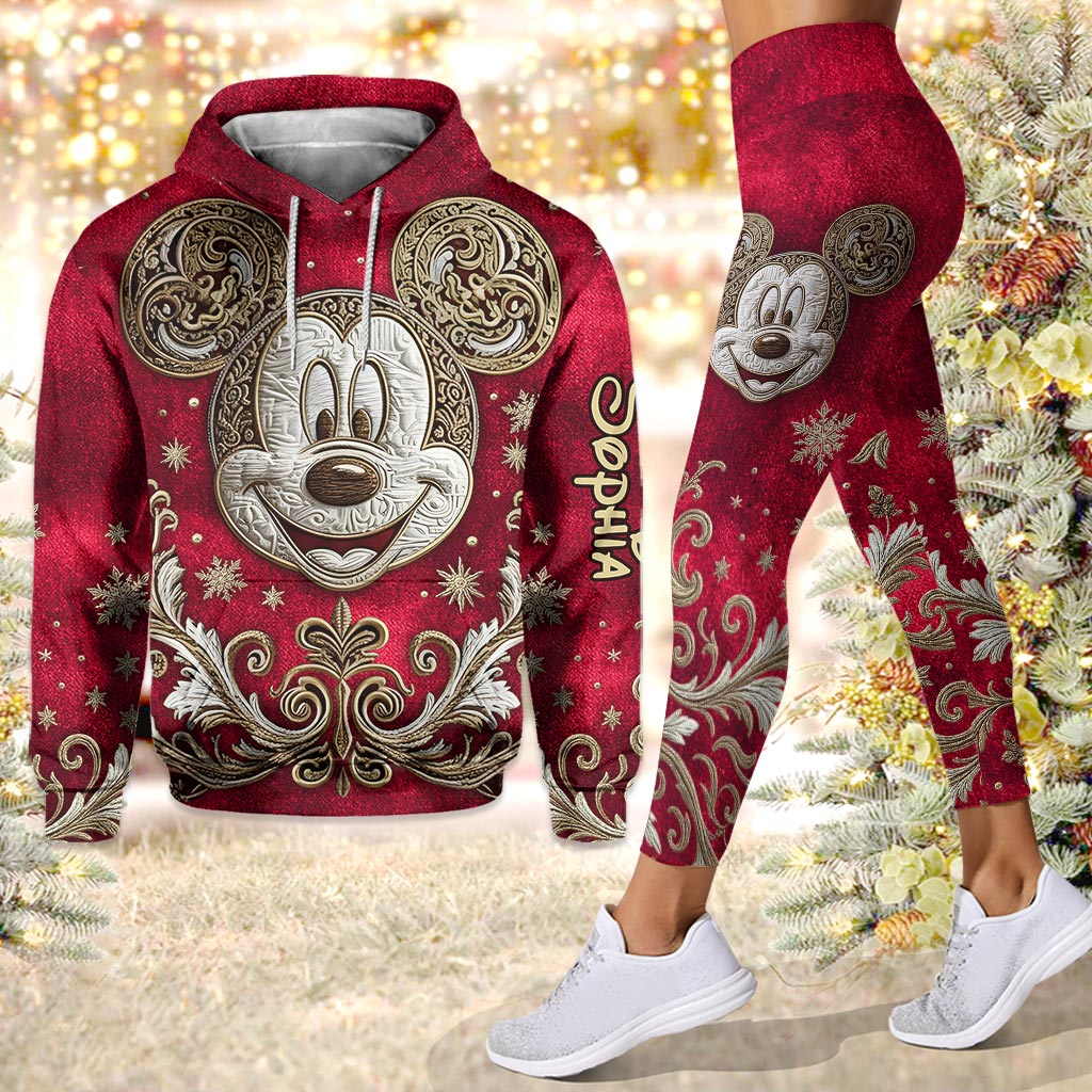 Merry Christmas - Personalized Mouse Hoodie and Leggings