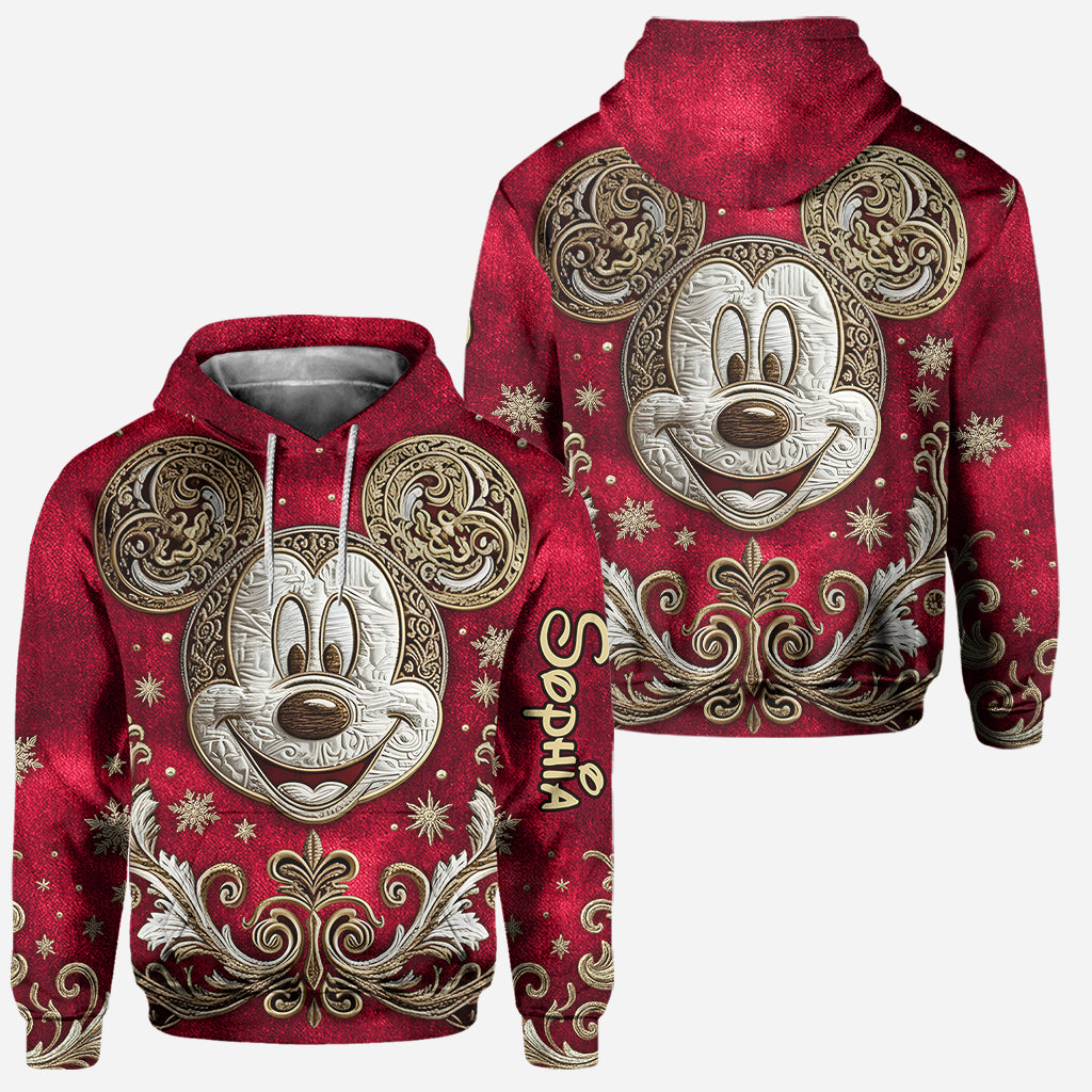 Merry Christmas - Personalized Mouse Hoodie and Leggings