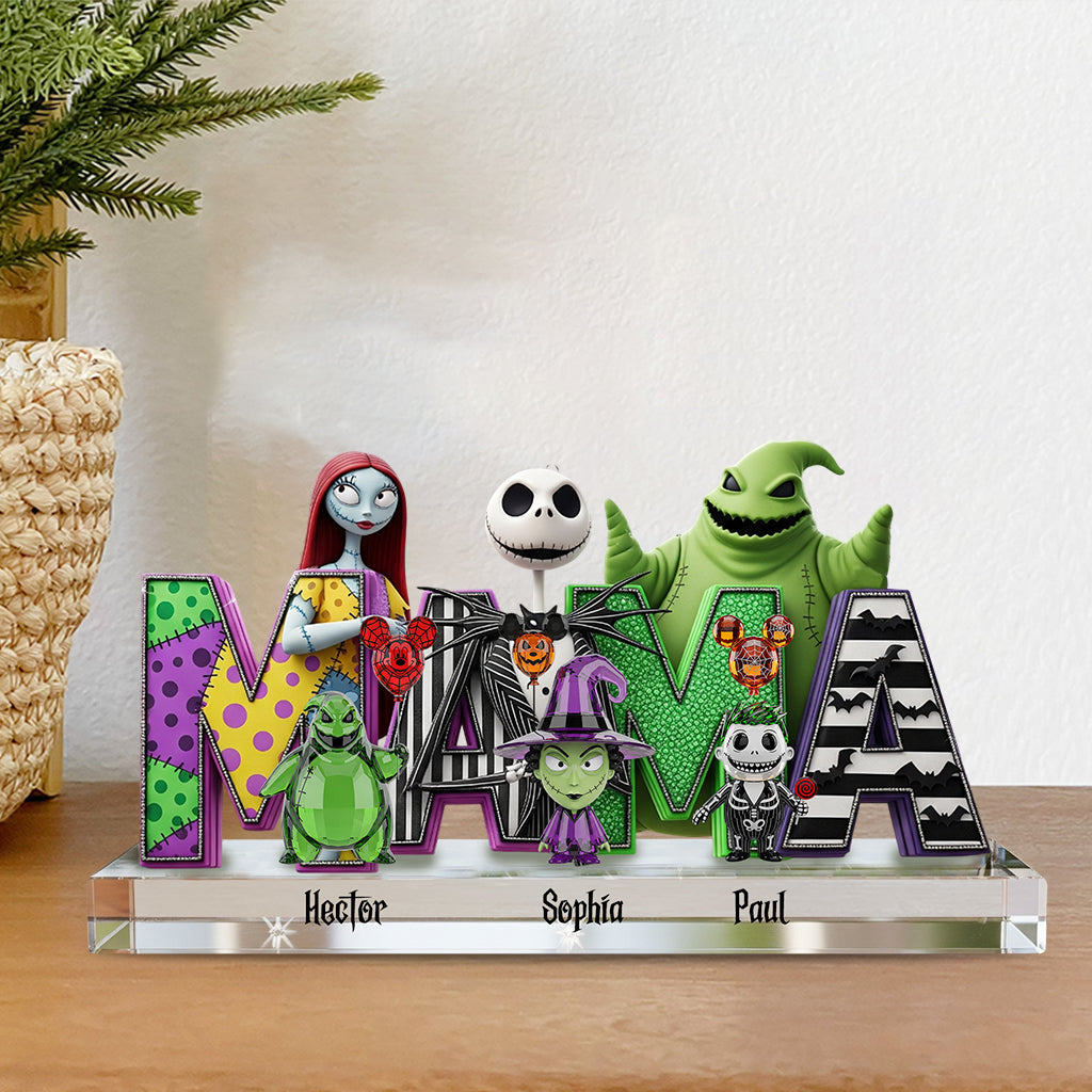 Halloween Mom - Personalized Nightmare Custom Shaped Acrylic Plaque