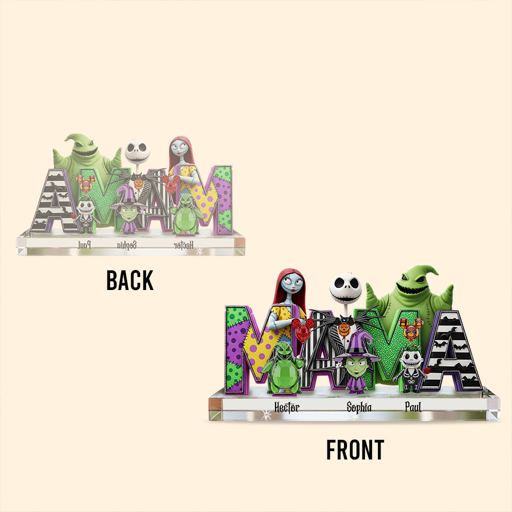 Halloween Mom - Personalized Nightmare Custom Shaped Acrylic Plaque