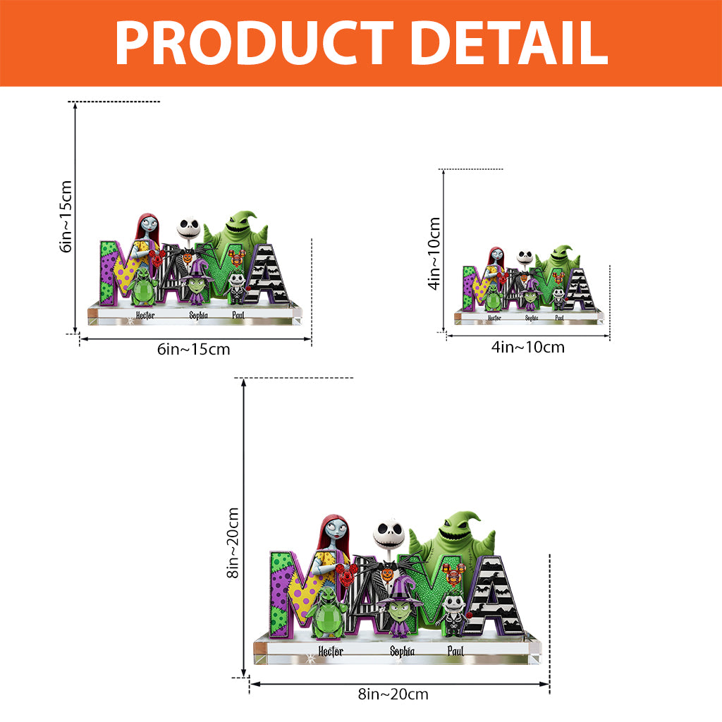 Halloween Mom - Personalized Nightmare Custom Shaped Acrylic Plaque