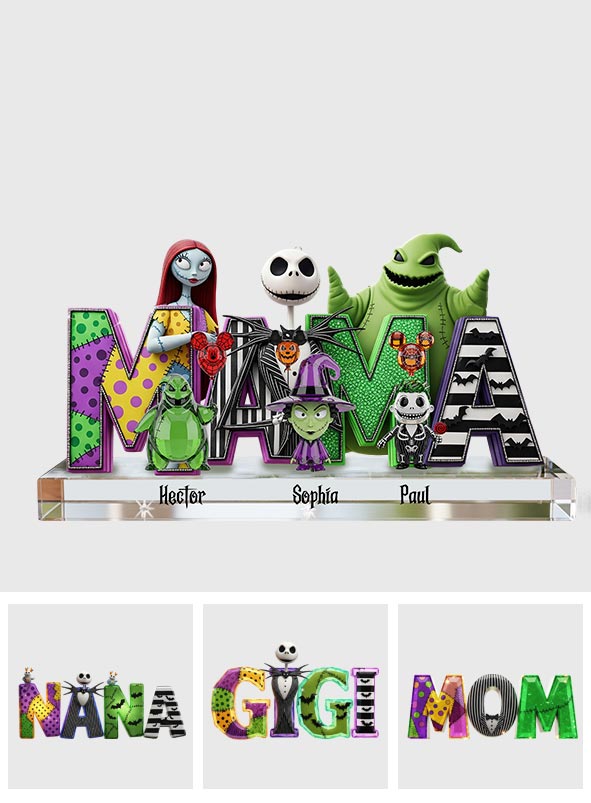 Halloween Mom - Personalized Nightmare Custom Shaped Acrylic Plaque