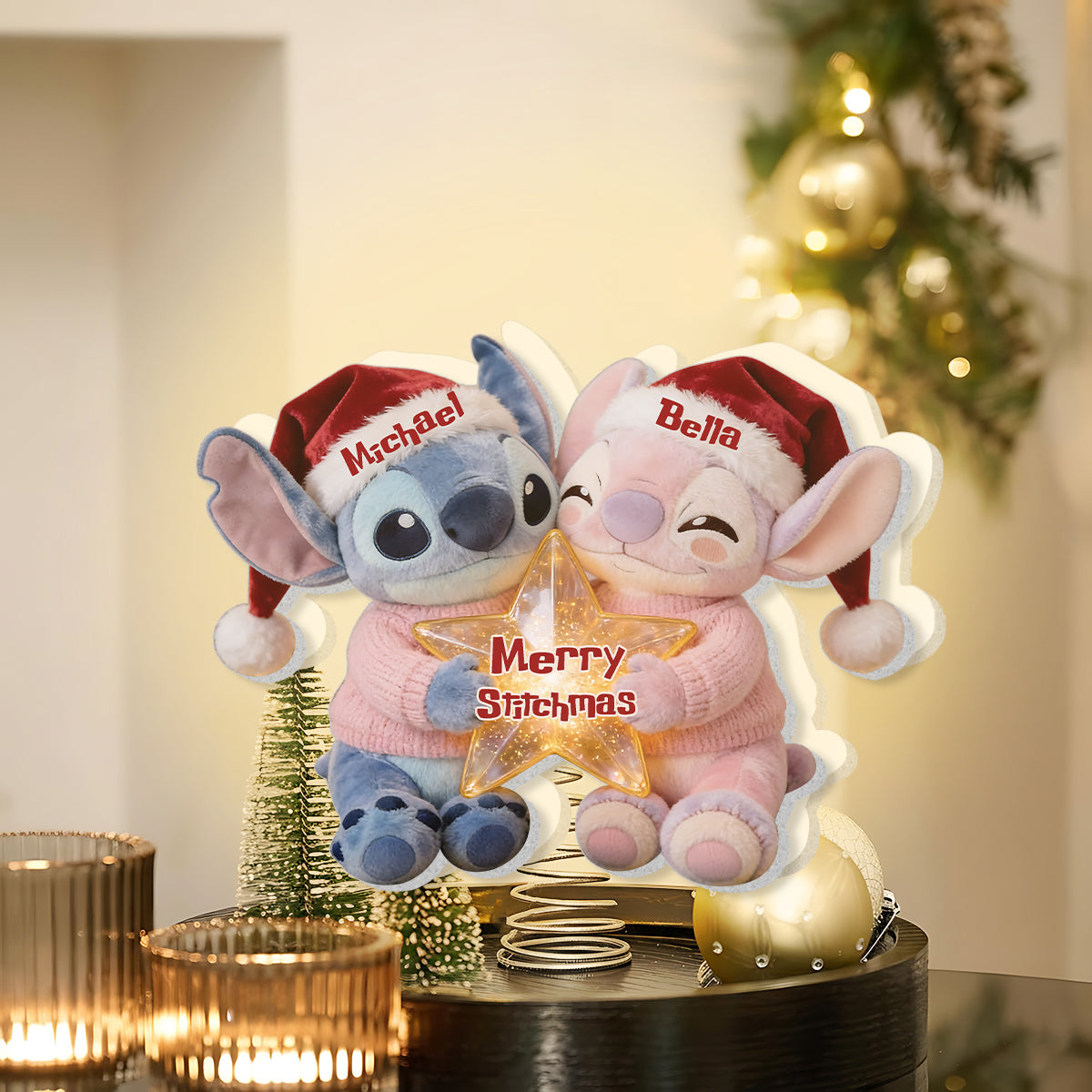 I'm Yours. No Returns Or Refunds - Personalized Ohana LED Light Tree Topper