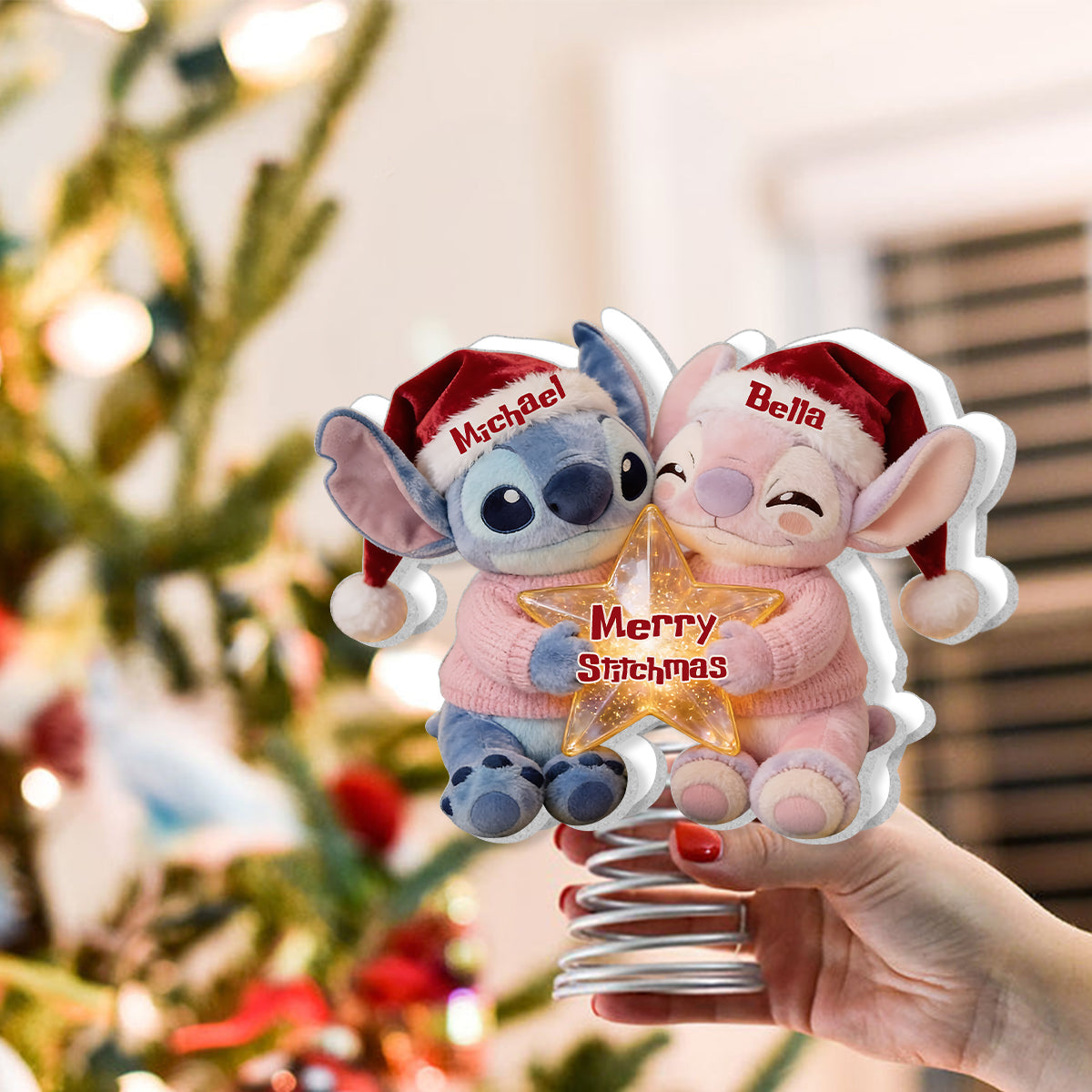 I'm Yours. No Returns Or Refunds - Personalized Ohana LED Light Tree Topper