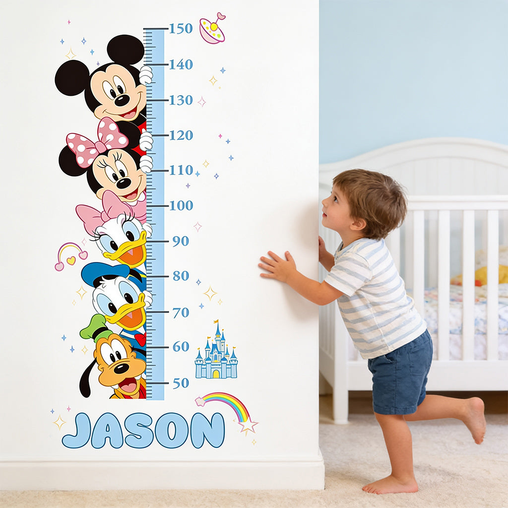 Magical Grow Chart - Personalized Mouse Height Decal