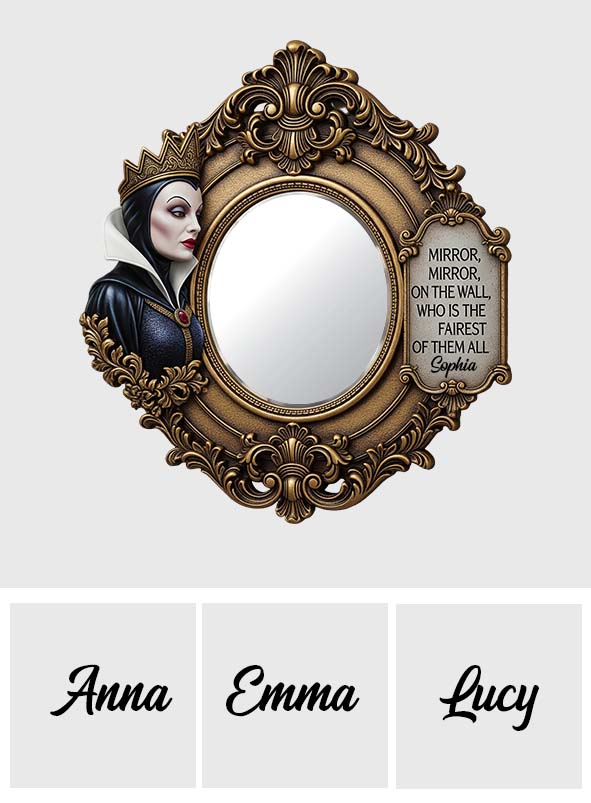 Mirror Mirror On The Wall - Personalized Princess Wall Hanging Mirror