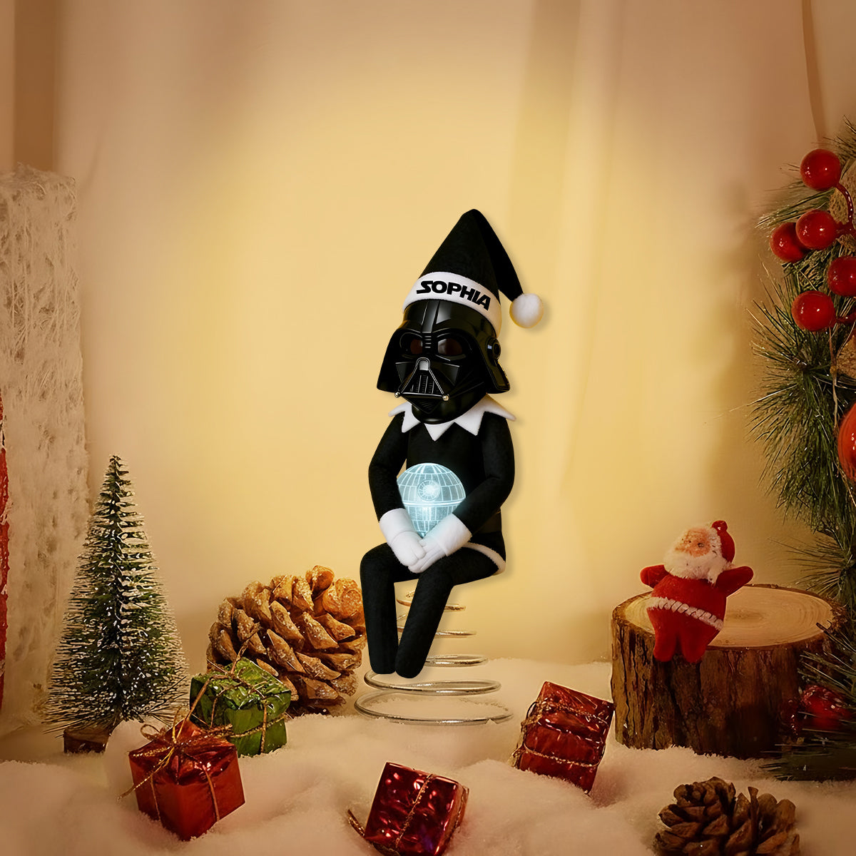 Joy To The Galaxy - Personalized The Force LED Light Tree Topper