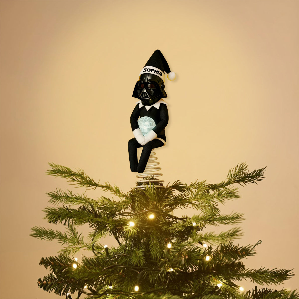 Joy To The Galaxy - Personalized The Force LED Light Tree Topper