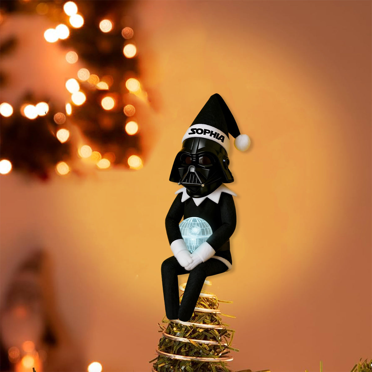 Joy To The Galaxy - Personalized The Force LED Light Tree Topper