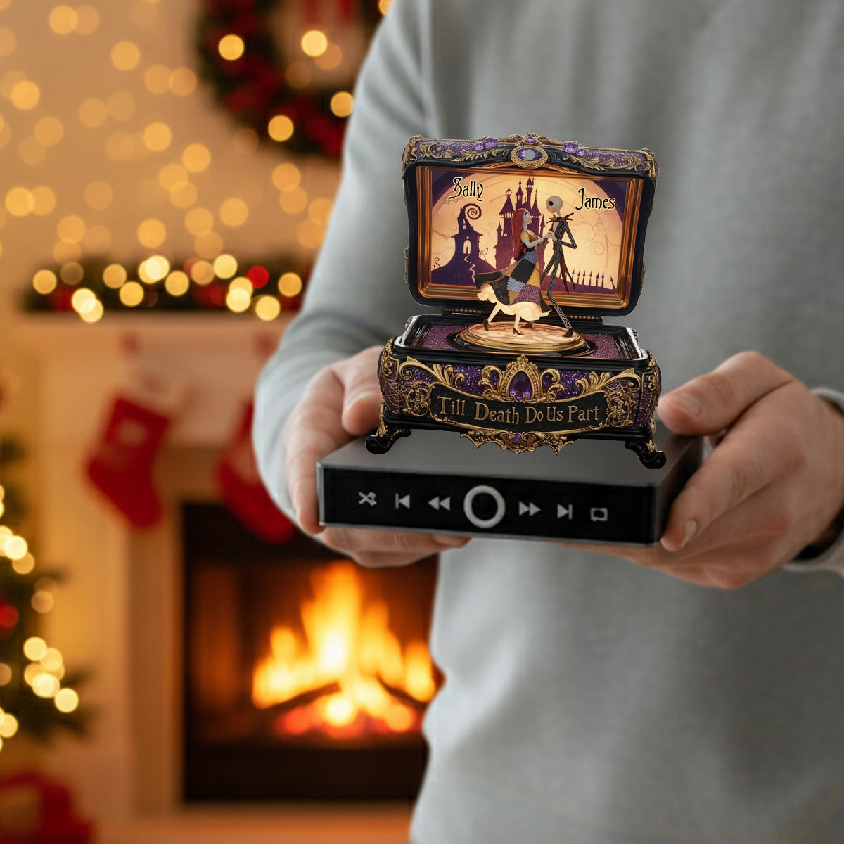 Till Death Do Us Part - Personalized Nightmare Music Ornament