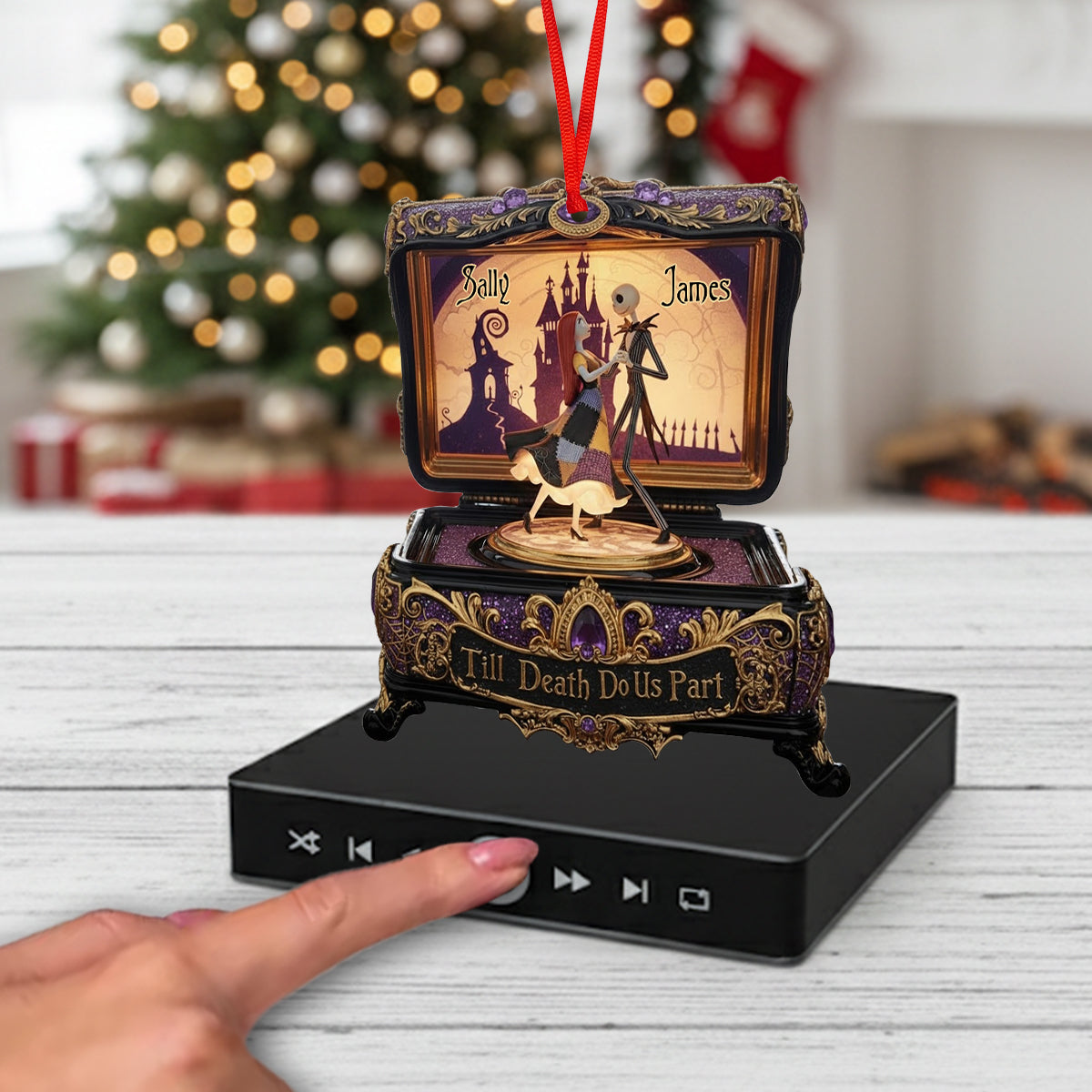 Till Death Do Us Part - Personalized Nightmare Music Ornament