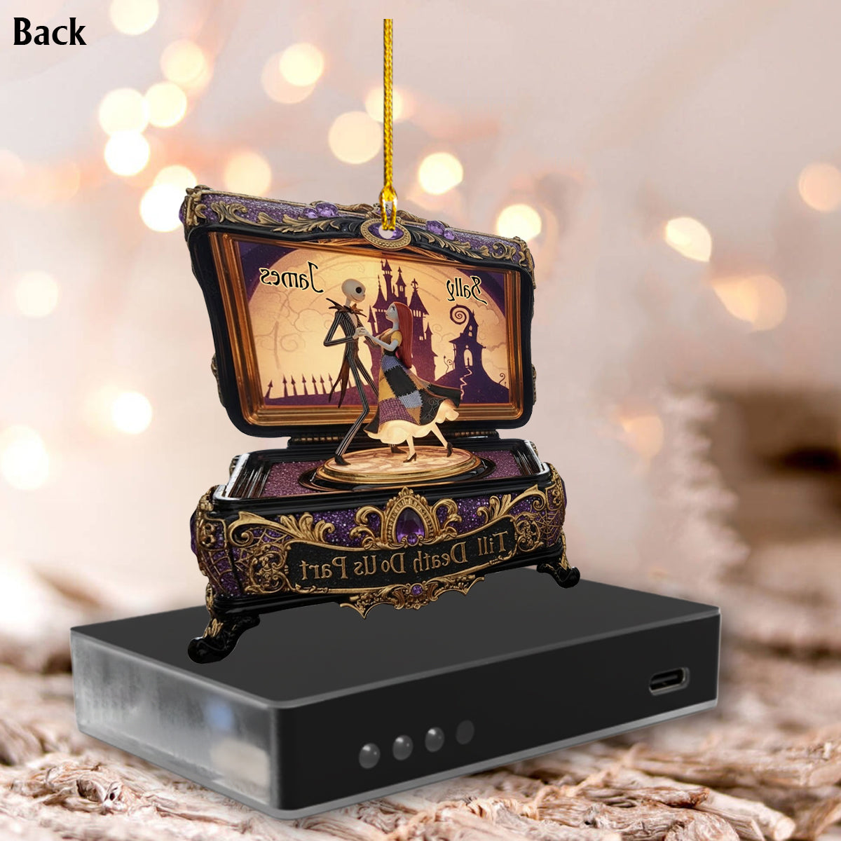 Till Death Do Us Part - Personalized Nightmare Music Ornament