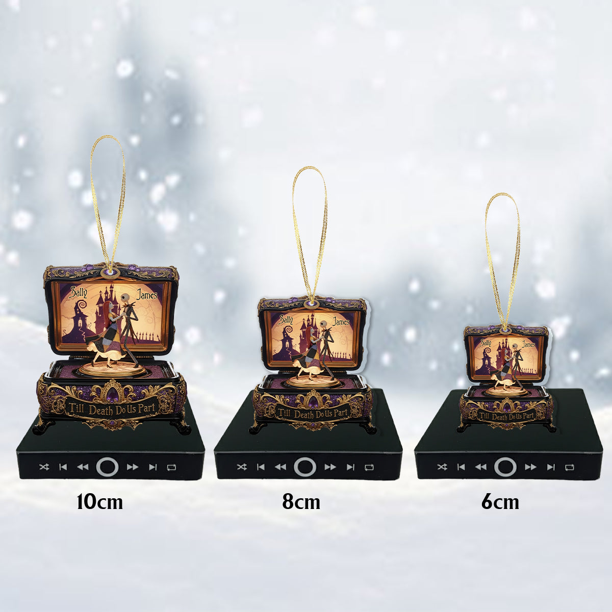 Till Death Do Us Part - Personalized Nightmare Music Ornament