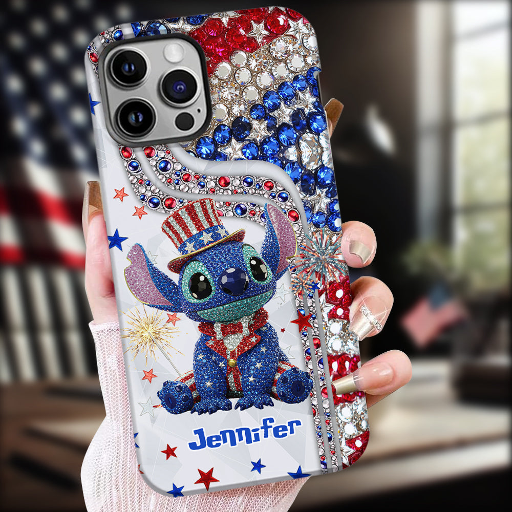 Red And White - Personalized Ohana Full Print Phone Case