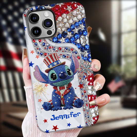 Red And White - Personalized Ohana Full Print Phone Case