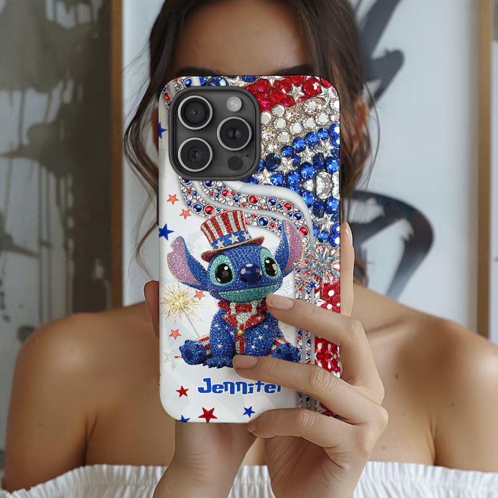 Red And White - Personalized Ohana Full Print Phone Case