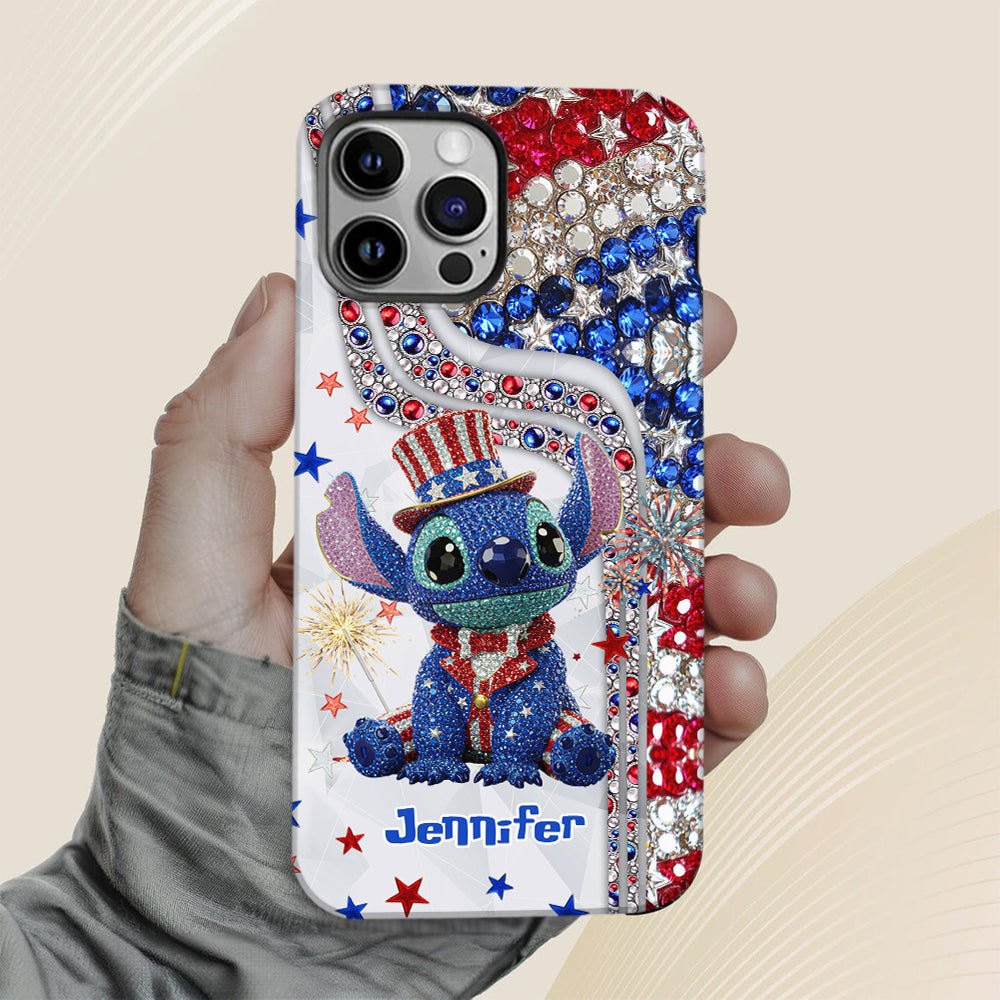 Red And White - Personalized Ohana Full Print Phone Case