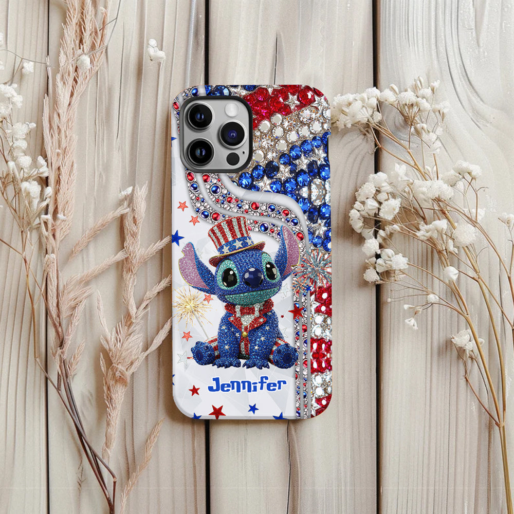 Red And White - Personalized Ohana Full Print Phone Case