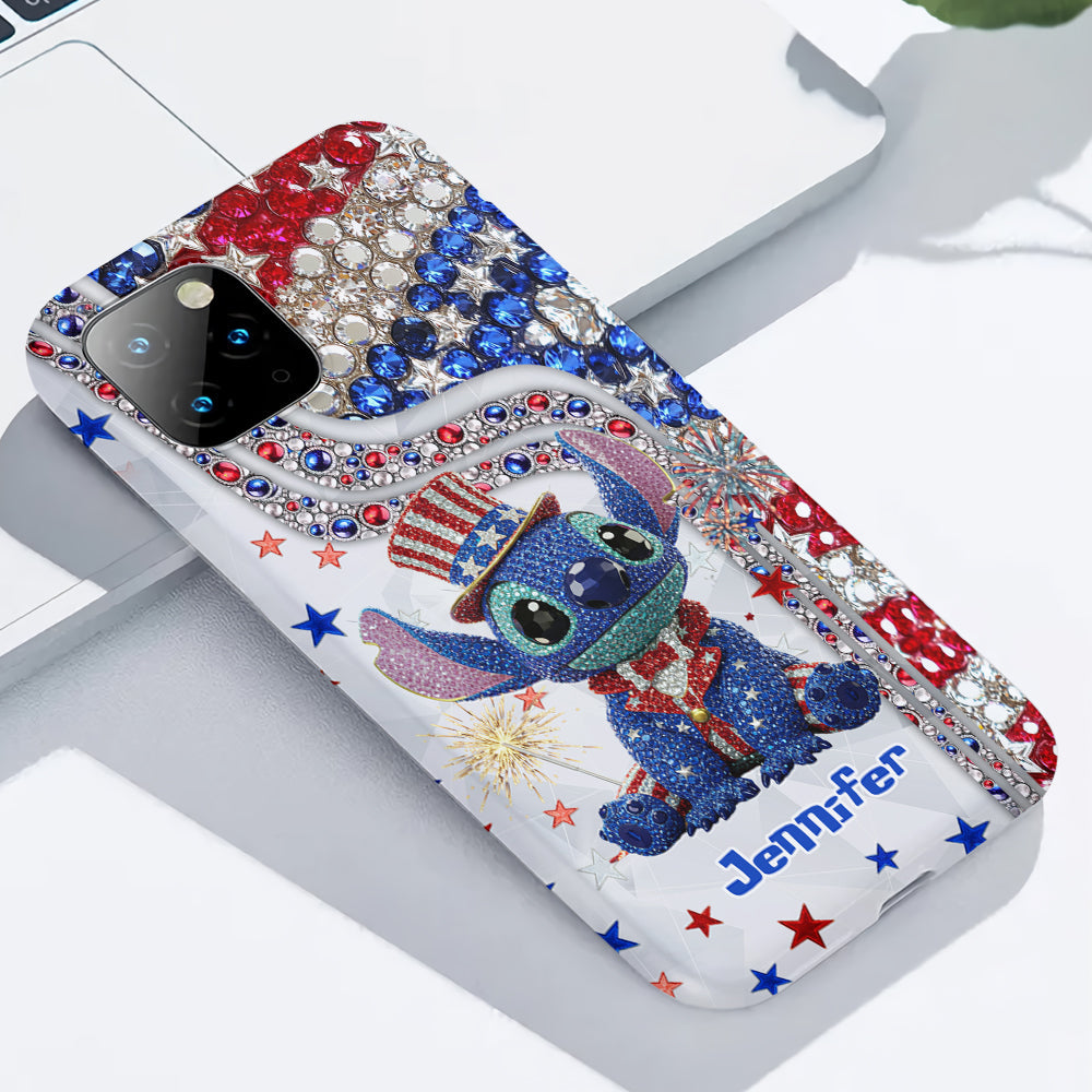 Red And White - Personalized Ohana Full Print Phone Case