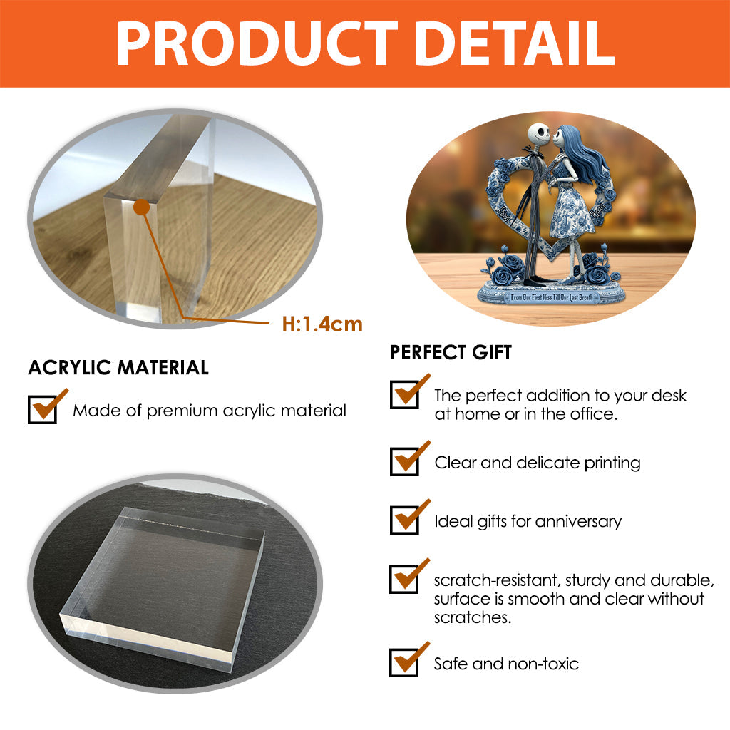 Couple Nightmare Toile De Jouy Style - Personalized Nightmare Custom Shaped Acrylic Plaque