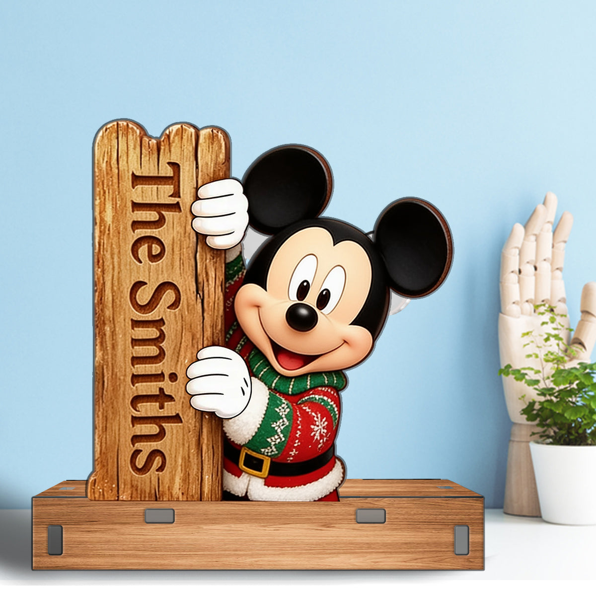 Merry Christmas - Personalized Mouse Napkin Holder