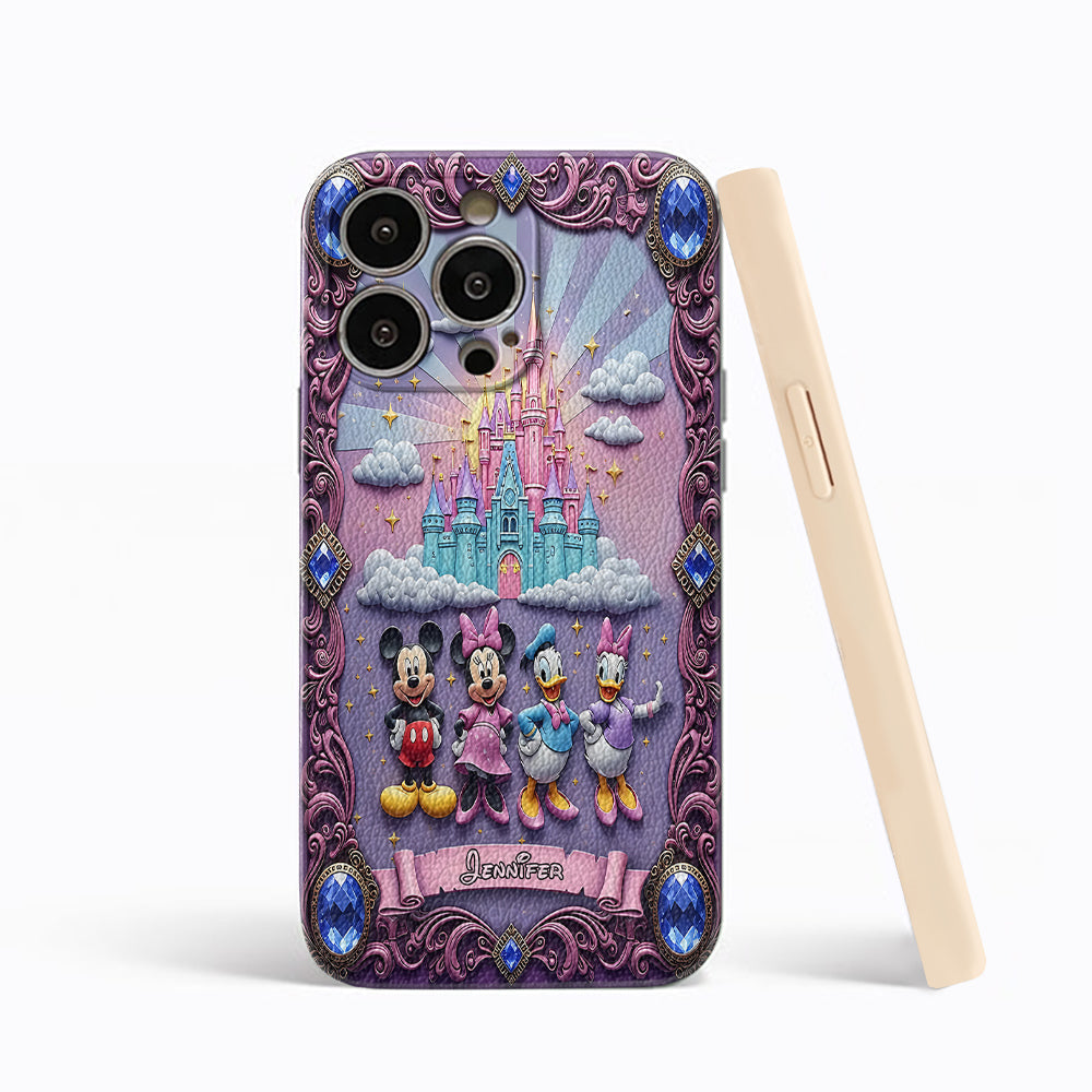 Magical World - Personalized Mouse Leather Phone Case